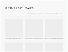 Tablet Screenshot of johnclarydavies.com
